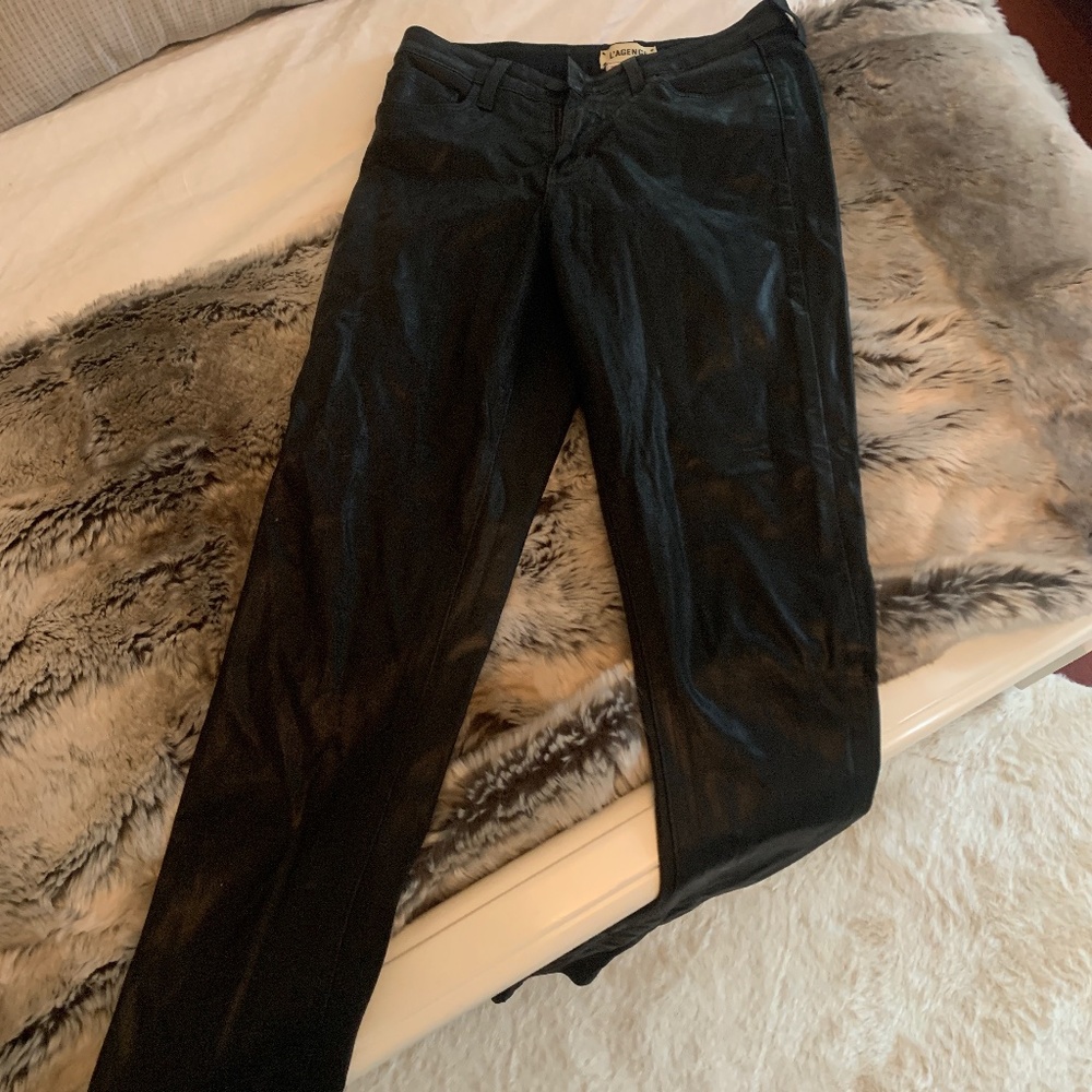 L'agence MARGUERITE COATED SKINNY JEANS